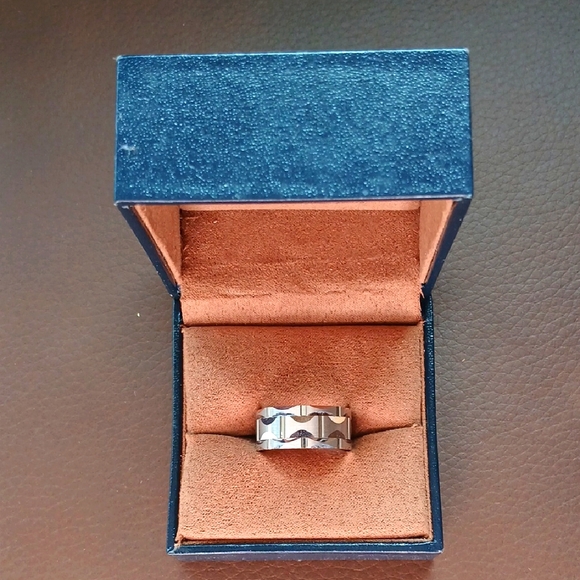 Doux Other - Doux Slver Geometric Ring Size  8